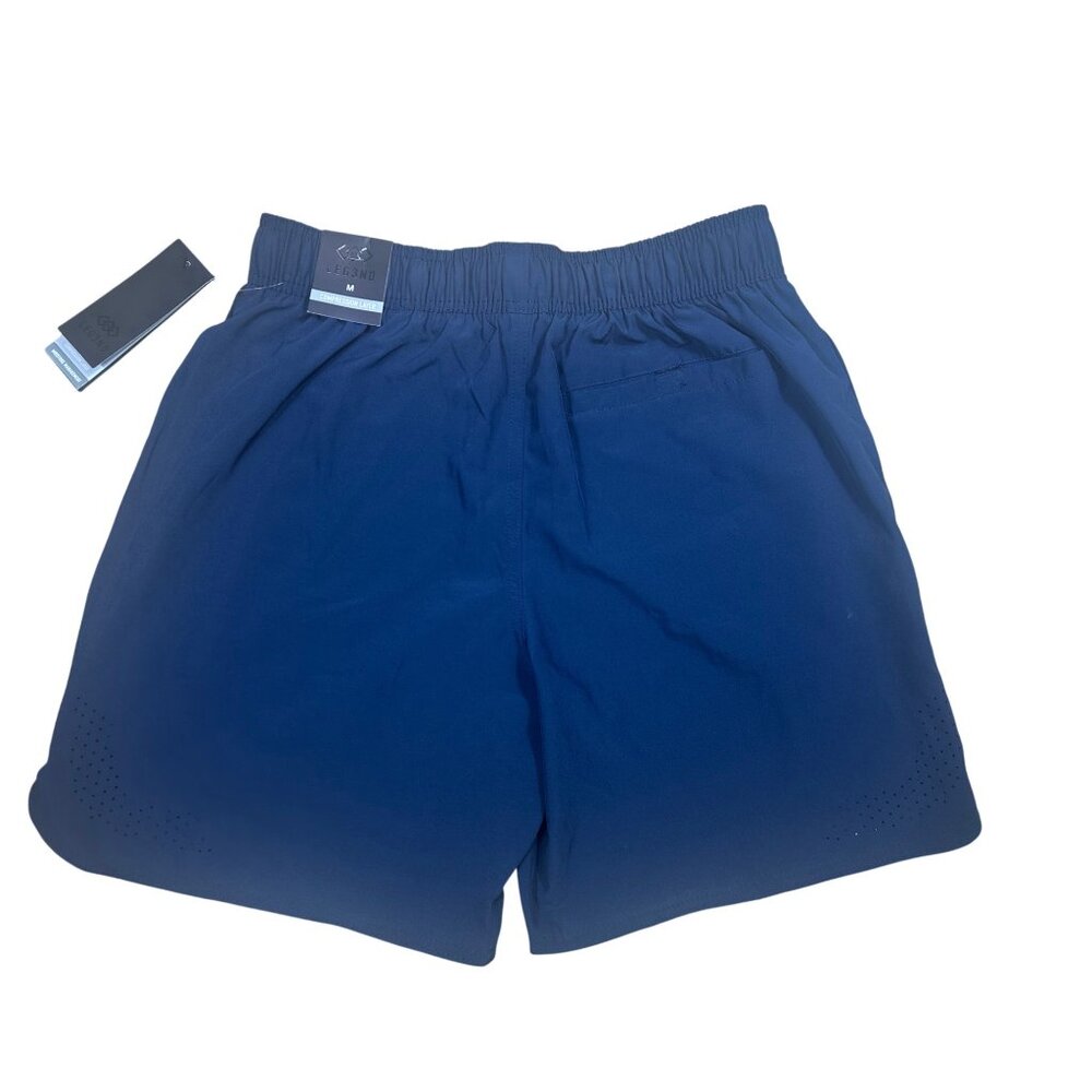 Leg3nd Men’s Navy Blue Athletic Shorts Size M NWT - Picture 2 of 5